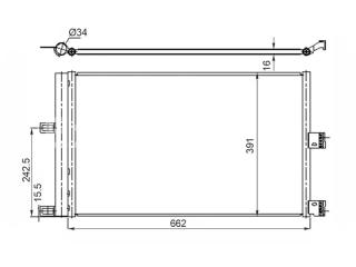Запчасть радиатор кондиционера Tesla Model 3 2017-2023