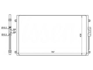 Запчасть радиатор кондиционера Dodge Caravan 2000-2007