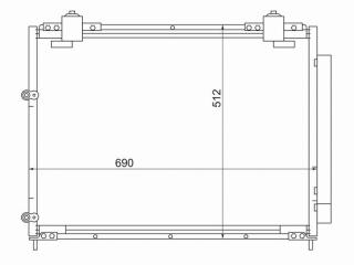 Запчасть радиатор кондиционера Acura MDX 2000-2006