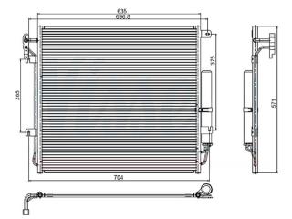 Запчасть радиатор кондиционера LAND ROVER Discovery 2004-2009
