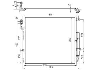 Запчасть радиатор кондиционера Land Rover Discovery 2009-2017