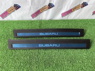 Накладки на пороги передние Subaru Outback 2009 контрактная Накладки на пороги передние Subaru Outback 2009