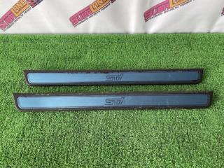 Накладки на пороги STI передние Subaru Impreza WRX STi 2007