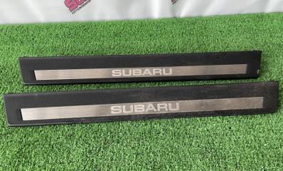 Накладки на пороги передние Subaru Outback 2014 контрактная Накладки на пороги передние Subaru Outback 2014