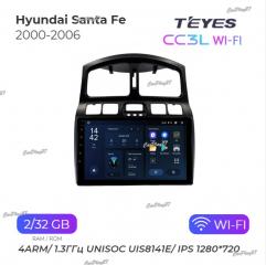 Магнитола штатная Hyundai Santa Fe 2000-2006