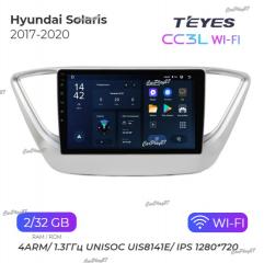 Магнитола штатная Hyundai Solaris 2017-2020