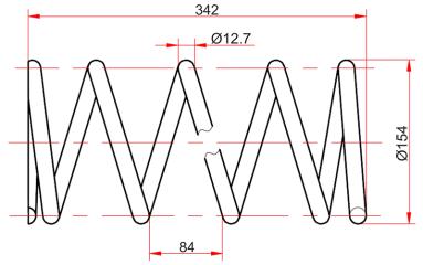 Пружина передняя TOYOTA Corolla 95-00