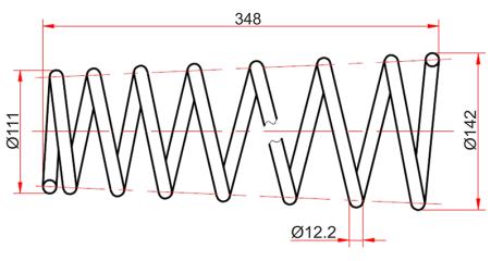 Пружина задняя TOYOTA CORONA