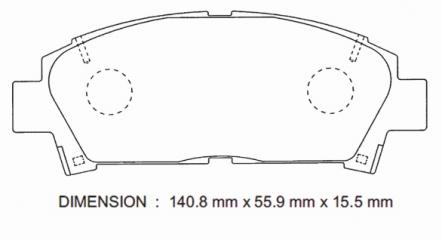 Колодки TOYOTA Carina