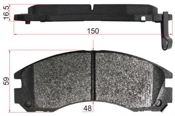 Колодки MITSUBISHI OUTLANDER 03-