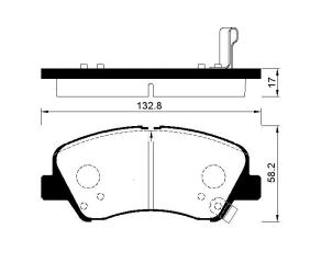 Запчасть колодки KIA CEED