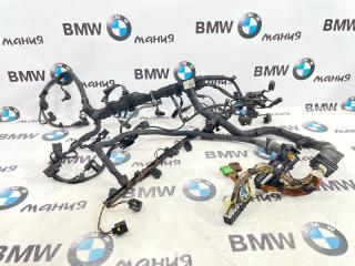 Проводка двигателя BMW X5 2013 F15 N57D30 12518516440 контрактная