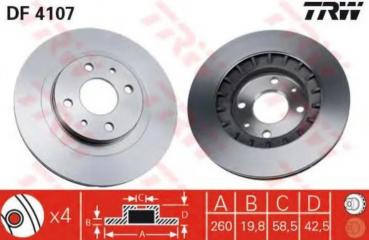 Диск тормозной передний LADA 2110-2112/KALINA/PRIORA