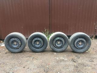 Комплект из 4-х Колесо летнее R16 / 205 / 55 Hankook Kinergy Eco2 5x114.3 штамп. 50ET (б/у)