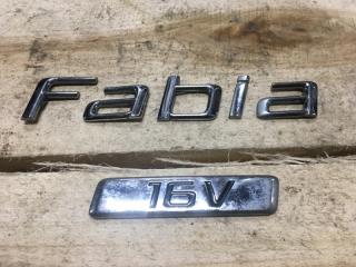 Эмблема задняя Skoda Fabia 2012