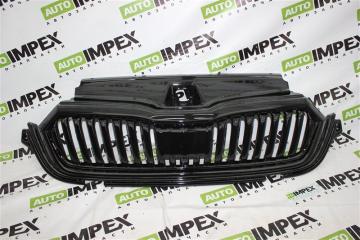 Решетка радиатора тюнинг (Черный глянец) Skoda OCTAVIA 2021-2023