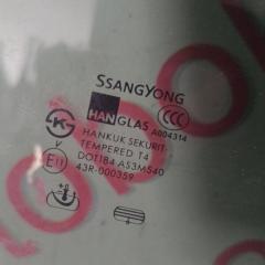 Стекло двери правое заднее SsangYong Rexton RJN D27DTP 43R000359 3 ракурс