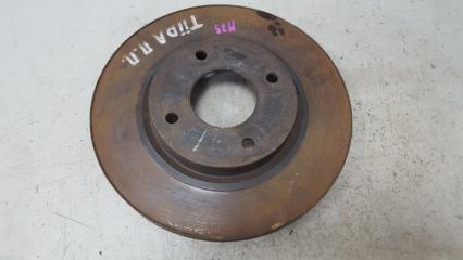 Тормозной диск передний правый Nissan Tiida 2008 Б/У Тормозной диск передний правый Nissan Tiida 2008