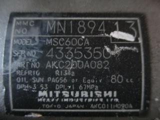 Компрессор кондиционера  MITSUBISHI   TOPPO   H82A   3G83     2 ракурс