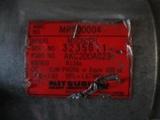 Компрессор кондиционера  MITSUBISHI   TOPPO BJ   H41A        2 ракурс