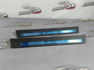 Накладка на порог салона передняя Subaru Outback 2011