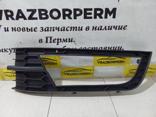 Решетка бампера передняя левая Skoda Octavia