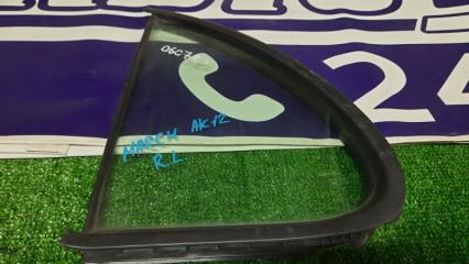 Стекло боковое заднее левое NISSAN MARCH