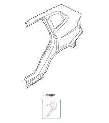Запчасть боковина четверть крыло порог задняя правая BMW X4