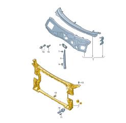 Панель телевизор передний Audi A4