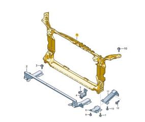 Панель телевизор передний Audi A5 2024
