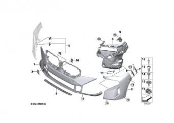 Запчасть бампер передний BMW XM G09