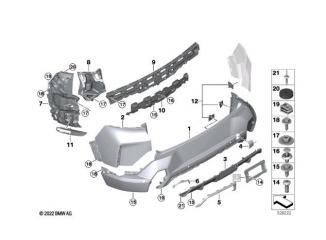 Запчасть бампер задний BMW XM G09