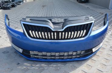 Запчасть бампер в сборе с решеткой радиатора передний Skoda Rapid
