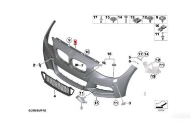 Запчасть бампер передний BMW 2 2014-2021