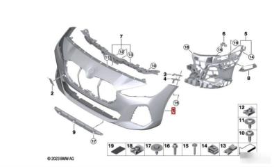 Запчасть бампер передний BMW 2 2021-2025