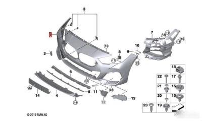 Запчасть бампер передний BMW 2 2014-2021