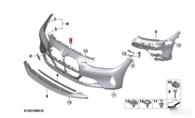 Запчасть бампер передний BMW 4 2020-2024