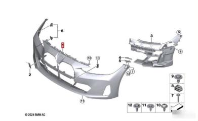 Запчасть бампер передний BMW 4 2020-2025
