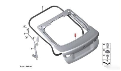 Запчасть крышка багажника задняя BMW 4 2020-2024
