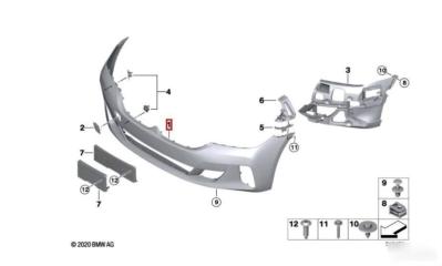 Бампер передний BMW 6 2017-2025