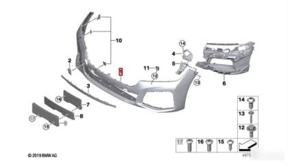 Запчасть бампер BMW 7 2015-2022