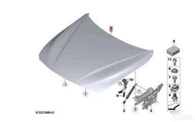 Запчасть капот передний BMW M4 2013-2020