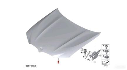 Запчасть капот BMW X3