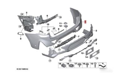 Запчасть бампер задний BMW X4