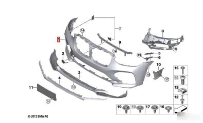 Запчасть бампер передний BMW X4