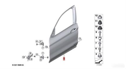 Запчасть дверь передняя BMW X4