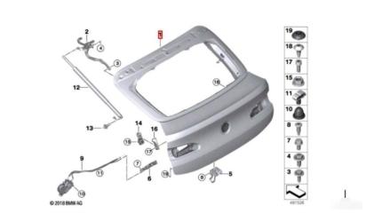 Запчасть крышка багажника BMW X4