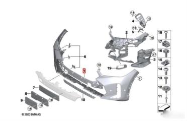 Запчасть бампер передний BMW X6 2019-2024
