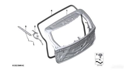 Запчасть крышка багажника BMW XM 2022-2025