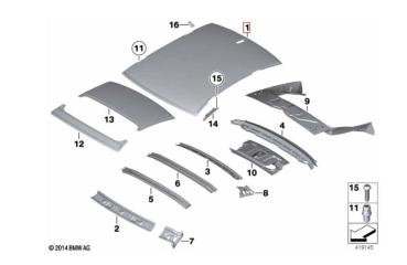 Фото запчасти крыша BMW M6 2012-2015 новая запчасть Запчасть крыша BMW M6 2012-2015